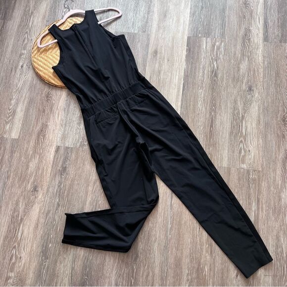 Athleta Brooklyn jumpsuit in black‎ womens size 0 - Picture 6 of 6